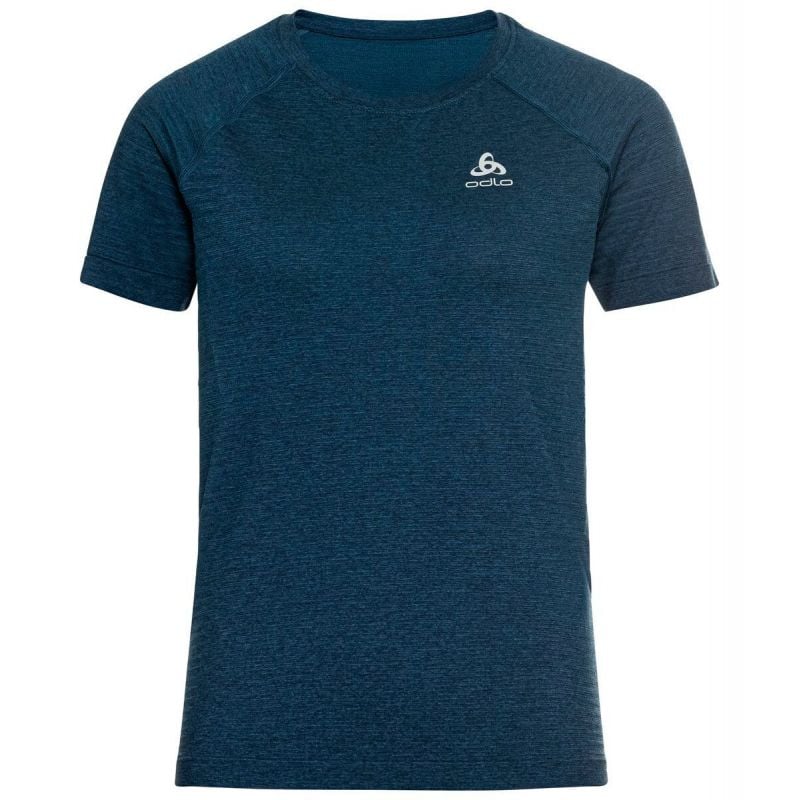 T-shirt ODLO Essential Seamless (blue wing teal melange) femme