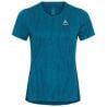 T-shirt Crew Neck S/s Zeroweight Enginee Odlo blue wing teal melange