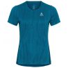 T-shirt Crew Neck S/s Zeroweight Enginee Odlo blue wing teal melange