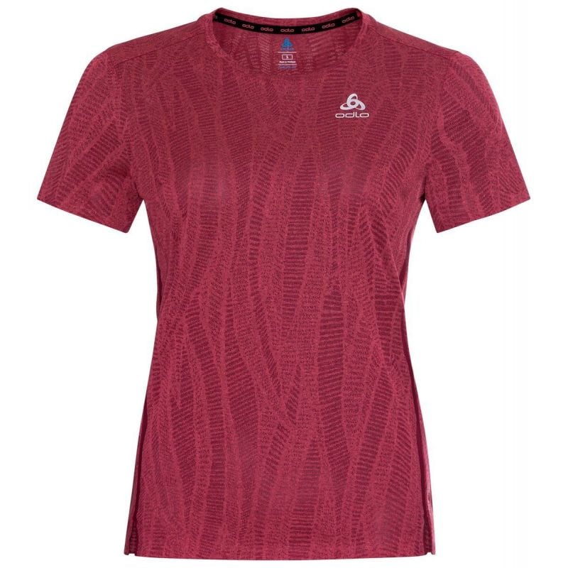T-shirt med rund hals Odlo Zeroweight Enginee (paradise pink melange) kvinder