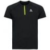 T-shirt ODLO 1/2 zip X-Alp (black - Evening Primrose) homme