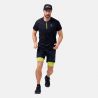 T-shirt Crew Neck S/s 1/2 Zip Axalp Trai Odlo black - evening primrose