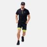 T-shirt Crew Neck S/s 1/2 Zip Axalp Trai Odlo black - evening primrose