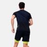 T-shirt Crew Neck S/s 1/2 Zip Axalp Trai Odlo black - evening primrose