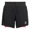 2 In 1 Short Odlo Axalp Trail (zwart - paradijselijk roze) Dames