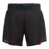 Pantalones cortos de mujer 2 en 1 ODLO Axalp Trail (negro - Siesta)