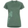 T-shirt ODLO Concord Leaf Print (myrtle melange) femme