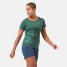 T-shirt Crew Neck S/s Concord Leaf Print Odlo myrtle melange