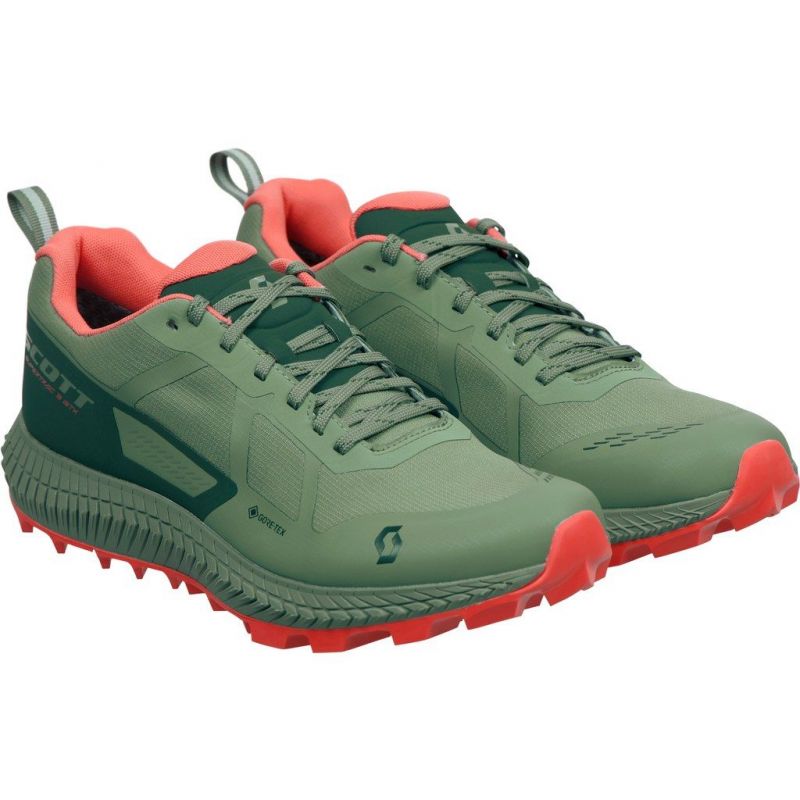 Chaussures de trail Scott Supertrac 3 Gtx (frost green/coral pink) femme