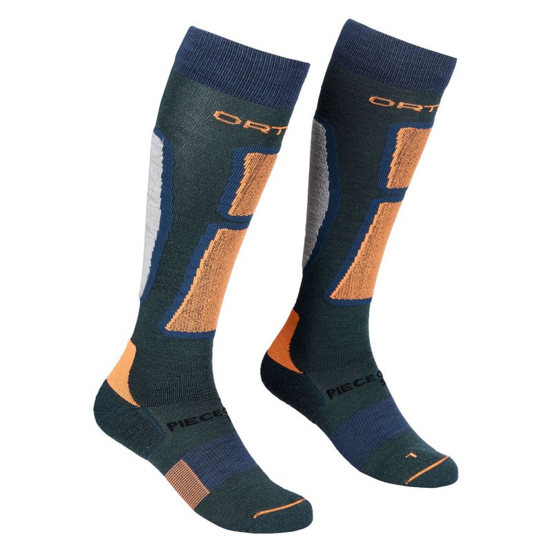 ORTOVOX Ski Rock&39n&39wool Long Socks (Pacific green) skisokker for menn