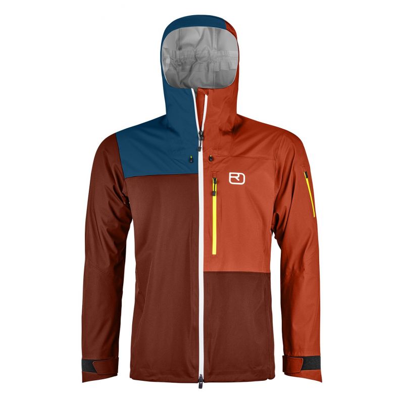 Jas Ortovox 3l Ortler (Klei Oranje) Heren