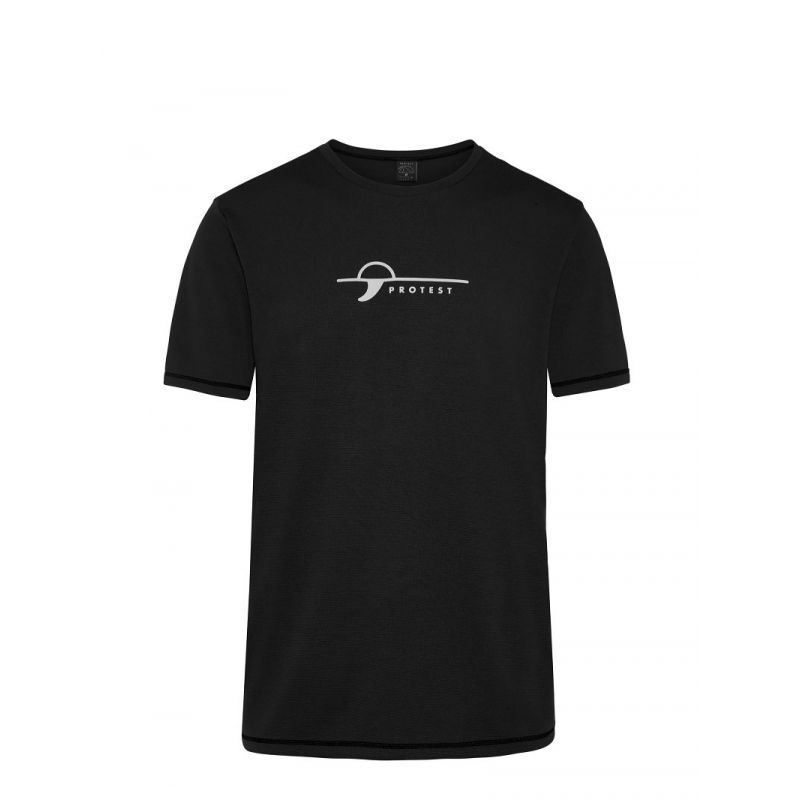 Camiseta de surf para hombre Protest Prtlegundi (True Black)