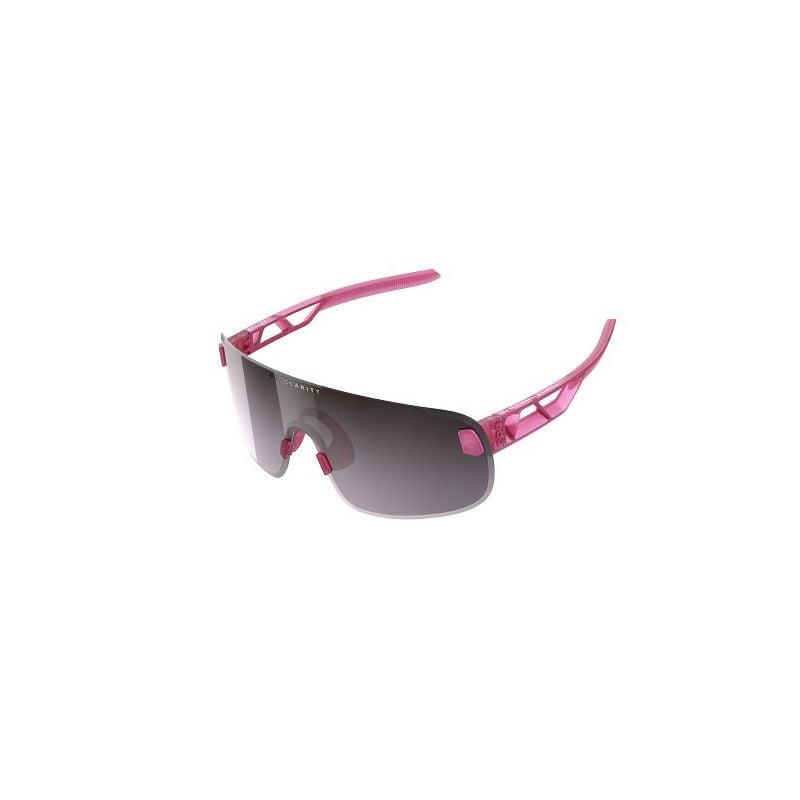 Poc Elicit bicycle goggles (Actinium pink translucent - clarity Road Silver)