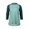 Poc W's Mtb Pure 3/4 Jersey Lt Dioptase Blue/dioptase Blue