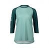 Poc W's Mtb Pure 3/4 Jersey Lt Dioptase Blue/dioptase Blue