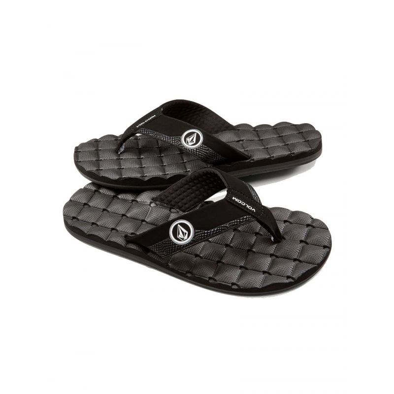Volcom hvilestol for menn (svart og hvit) sandaler