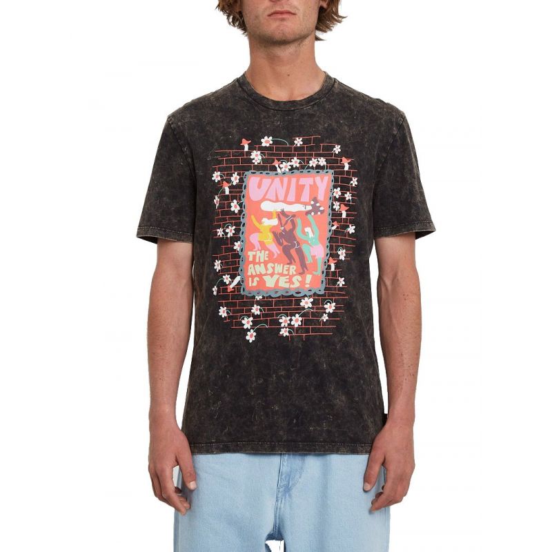 Volcom Egle Zvirblyte 2 Fa Ss (washed Black) Men's T-shirt