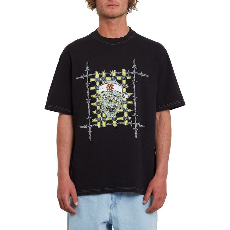 Volcom Richard French Fa Gd Lse Ss (Nero) - T-shirt da uomo