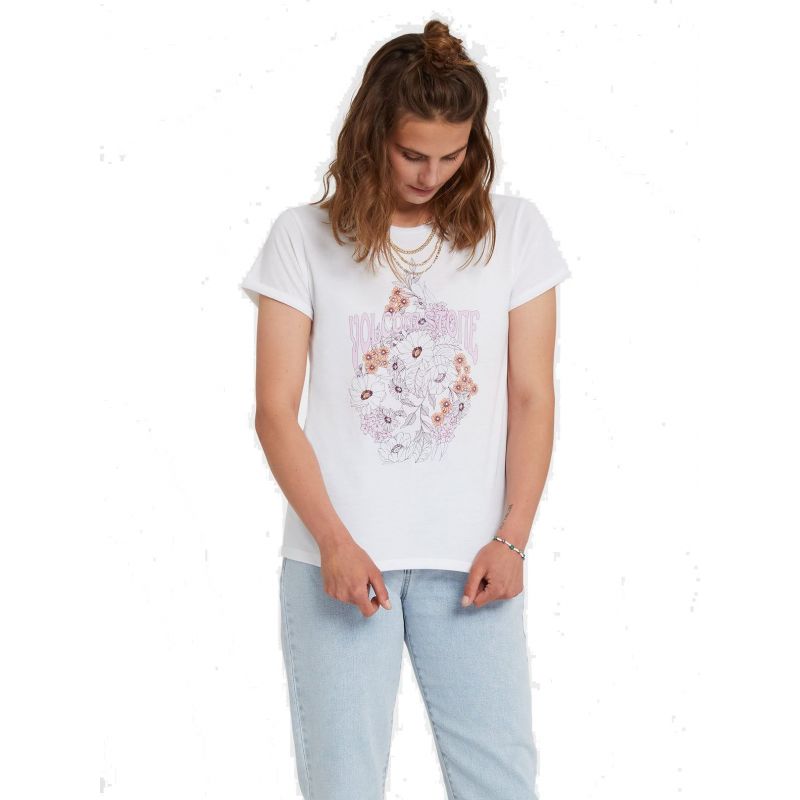 Volcom Radical Daze Tee (White) Women