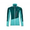 Women's Ortovox Westalpen Swisswool Hybrid (pacific green) fleece jacket