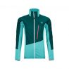 Damesfleecejack Ortovox Westalpen Swisswool Hybrid (pacific green)