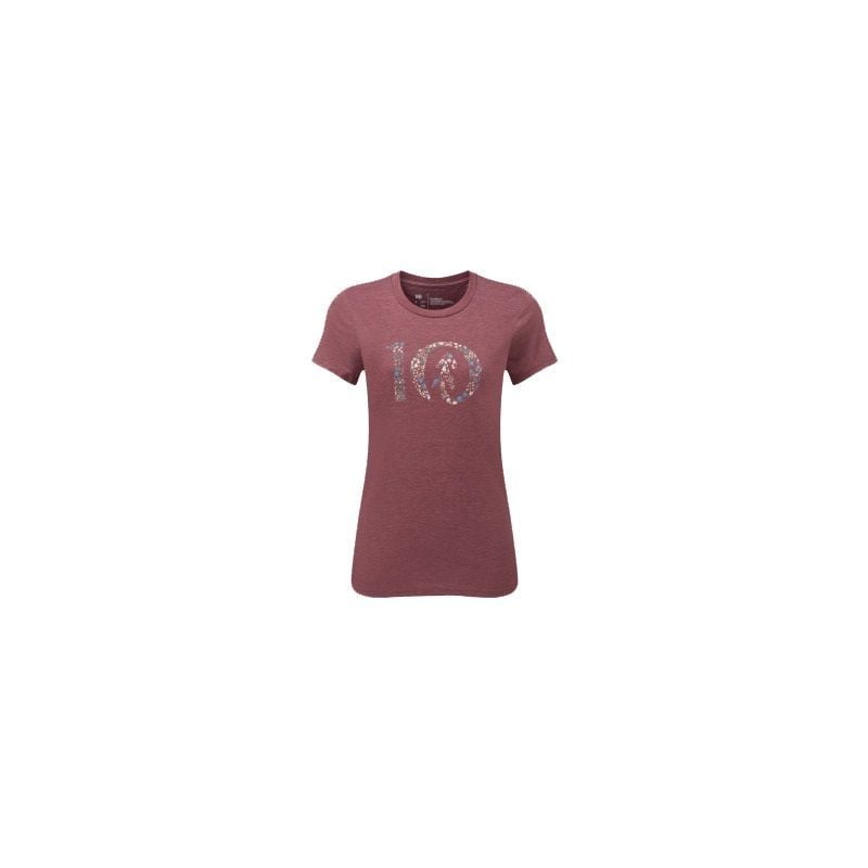 Dames-T-shirt Tentree Wildfields Ten (Crushed Berry)