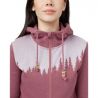 W Juniper Zip Hoodie Tentree Crushed Berry Heather