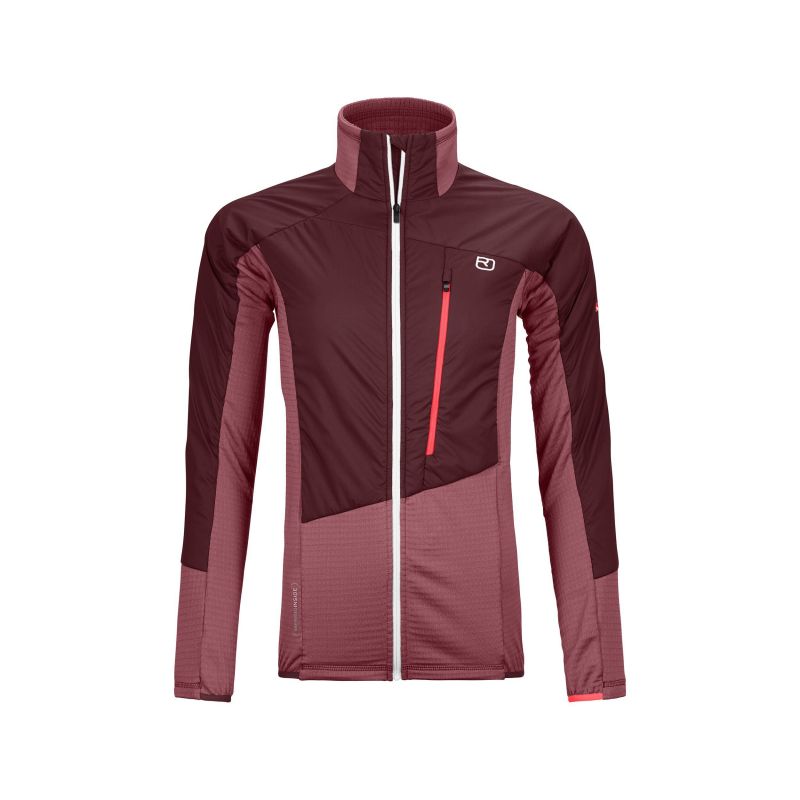 Dames fleecejack Ortovox Westalpen Swisswool Hybrid (Winetasting)