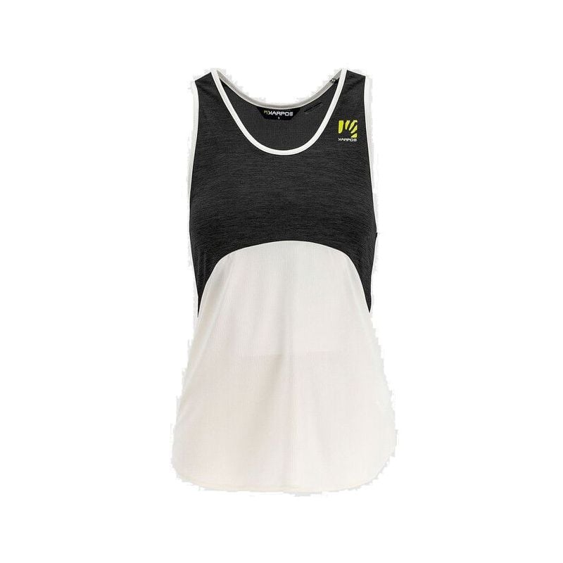 Camiseta de tirantes para mujer Karpos Alta Via Polartec (negro/blanco)