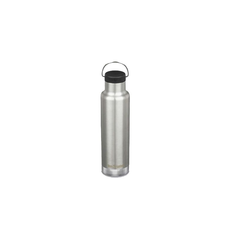 Klean Kanteen ha isolato la bottiglia classica 592ml/20oz con il tappo ad anello (inossidabile spazzolato)