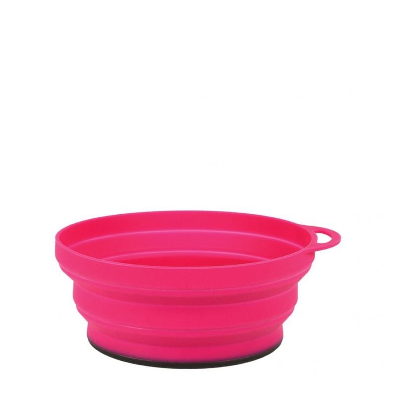 Ciotole pieghevoli LIFEVENTURE Flexibowl in silicone (rosa)