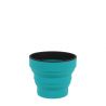 Opvouwbare beker LIFEVENTURE Silicone Fleximok 350ml (Teal)