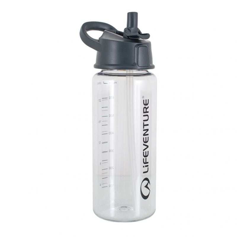 Lifeventure Water Bottles Flip Top 750ml (Clear)