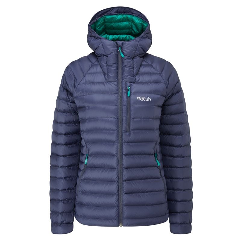 Daunenjacke Rab Microlight Alpine (Deep Ink/Atlantis) Damen