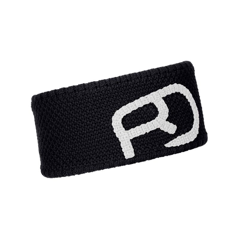Cinta para la cabeza Ortovox Rock'n'wool (negro cuervo)