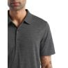 Men's Icebreaker Tech Lite II short sleeve polo (Gritstone Hthr)