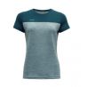 Norang Woman Tee Devold POND/CAMEO MELANGE