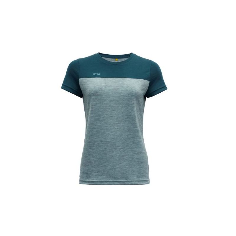 T-shirt Devold Norang Tee (POND/CAMEO MELANGE) Kvinder