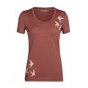 T-shirt ICEBREAKER Tech Lite II Scoop Shapes (Grape) femme