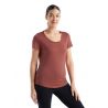 W Sphere Ii Ss Scoop Tee Grape Icebreaker