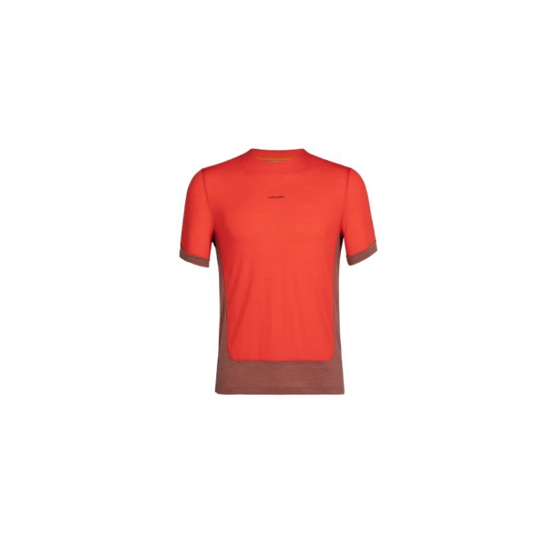 Icebreaker Zoneknit Ss Tee (Lava/drue/cb) Herre Tee