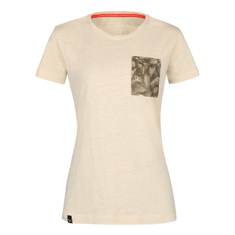 T-shirt Salewa Puez Hemp Pocket (oatmeal) femme