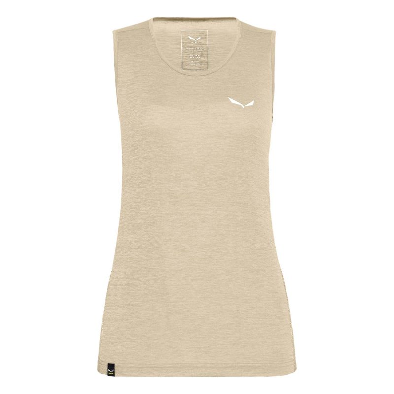Tank top Salewa Puez Graphic Dry (oatmeal) woman