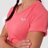 Puez Mel Dry W V-neck S/s Tee Salewa calypso coral melange