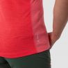 Puez Mel Dry W V-neck S/s Tee Salewa calypso coral melange