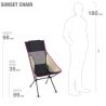 Sunset Chair Helinox Black/Khaki/Purple Color Block