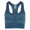 Women's bra Odlo Seamless Medium Ceramicool (BLUE WING TEAL MELANGE)