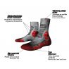 Calze da trekking Monnet TREK MID EXTRA LIGHT (Rosso)