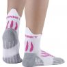 Socquette Run Elite Monnet BLANC BLEU