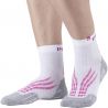 Socquette Run Elite Monnet BLANC BLEU